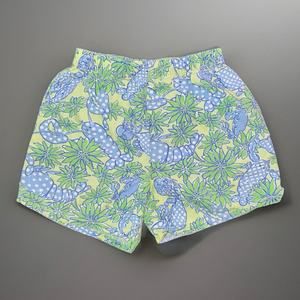White Label Lilly Pulitzer Girls Size 6 Green Blue Cotton Shorts  Seafood Salad